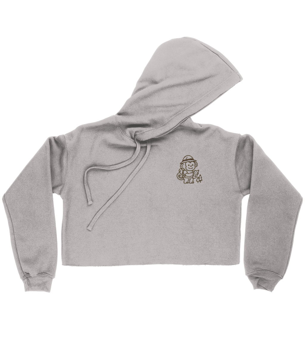 Explorer Cropped Fleece Hoodie