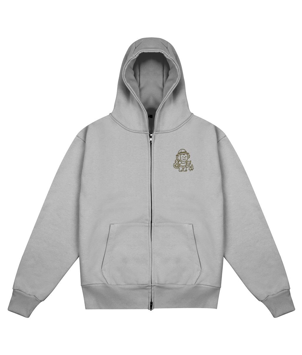 Explorer Heavyweight Zip-Hoodie Grey