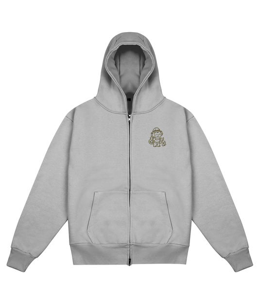 Explorer Heavyweight Zip-Hoodie Grey
